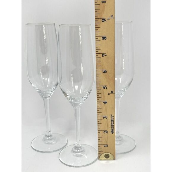 Riedel Crystal Vivant 9oz Champagne Sparkling Wine Flutes Glasses 8.75” Set Of 3 - Picture 2 of 6